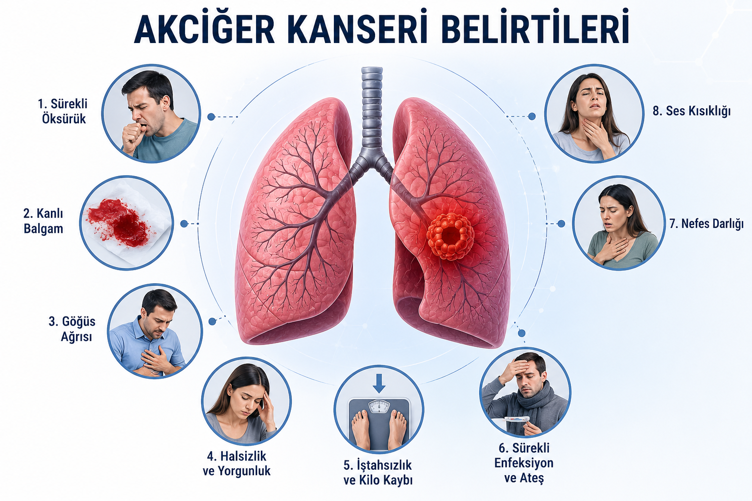 Akciğer Kanseri Belirtileri Nedenleri